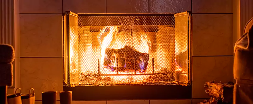 Mendota Hearth Landscape Fireplace Installation in South Elgin, Illinois