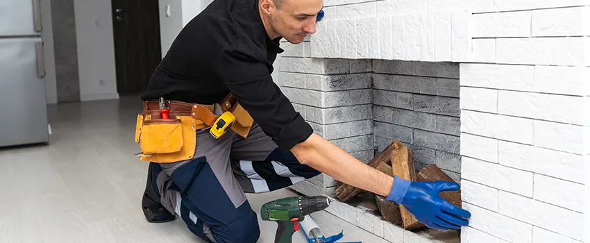 Fireplace Damaged Damper Frame Repair Services in South Elgin, Illinois