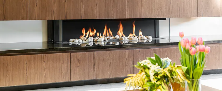 Double-height Fireplace Design Refurbishment in South Elgin, Illinois