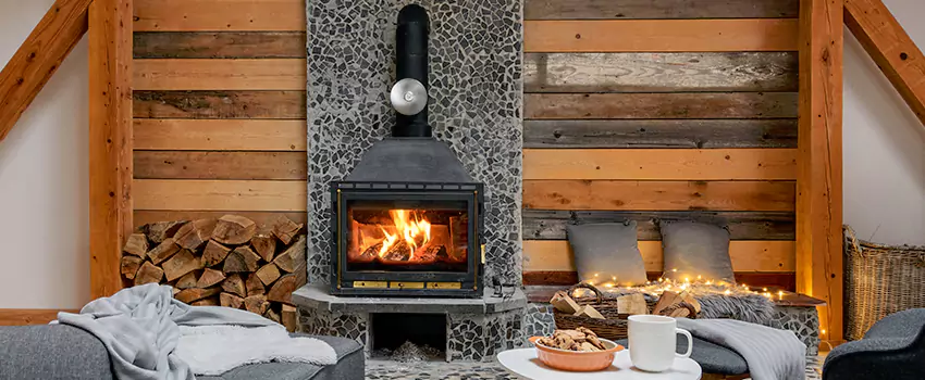 Thelin Hearth Products Direct Vent Gas Stove Fireplace Inspection in South Elgin, Illinois
